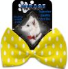 Yellow Polka Dots Pet Bow Tie