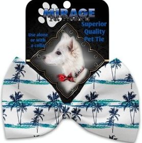 Palm Tree Paradise Pet Bow Tie