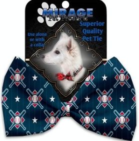 Bats and Balls Pet Bow Tie