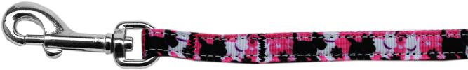 Plaid Pups Nylon Ribbon Pet Leash 3/8 inch wide 4Ft Lsh