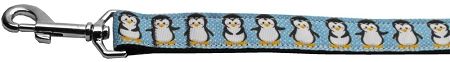 Penguins Nylon Ribbon Collars 1 wide 4ft Leash