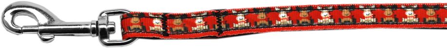 Reindeer Nylon Ribbon Pet Leash 3/8 inch wide 6Ft Lsh