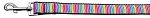 Zigzaggy Rainbow Nylon Dog Leash 3/8 inch wide 4ft Long