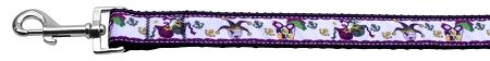 Mardi Gras Nylon Ribbon Pet Leash 1 wide 4ft