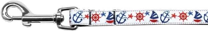 Anchors Away Nylon Ribbon Pet Leash 5/8 inch wide 4Ft Lsh