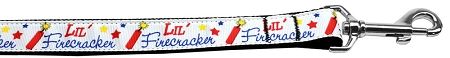 Little Firecracker Nylon Dog Leash 3/8 inch wide 4ft Long