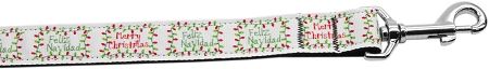 Feliz Navidad Nylon Dog Leashes 6 Foot Leash