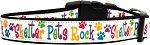 Shelter Pets Rock Nylon Dog Collars Large