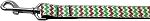 Christmas Sparkle Chevron Nylon Dog Leashes 1 inch wide 6ft Long