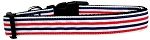 Patriotic Stripes Nylon Dog Collar Medium