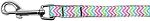 Summer Chevrons Nylon Ribbon Pet Leash 5/8 inch wide 6Ft Lsh