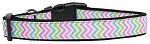 Summer Chevrons Nylon Dog Collar Medium