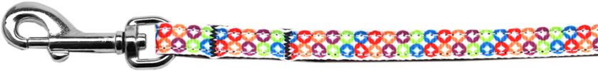 Bright Diamonds Nylon Ribbon Pet Leash 3/8 inch wide 6Ft Lsh