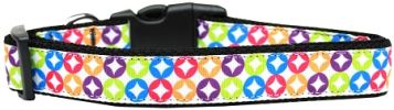 Bright Diamonds Nylon Dog Collar Medium