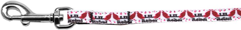 Lil' Rebel Nylon Ribbon Pet Leash 3/8 inch wide 6Ft Lsh