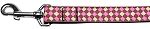 Pink Checkers Nylon Dog Leash 5/8 inch wide 4ft Long