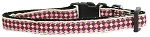 Pink Checkers Nylon Dog Collar Sm