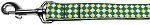 Green Checkers Nylon Dog Leash 1 wide 4ft Lsh