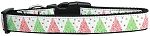 Fancy Schmancy Christmas Tree Nylon Dog Collar Large