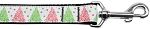 Fancy Schmancy Christmas Tree Nylon Dog Leash 3/8 inch wide 4ft Long