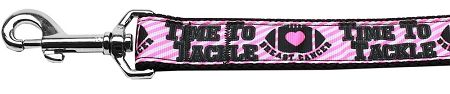 Tackle Breast Cancer Nylon Dog Leash 3/8 inch wide 4ft Long