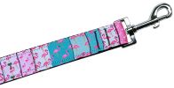 Flamingo Fun Nylon Pet Leash 1in by 6ft