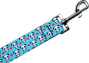 Panda Love Nylon Pet Leash 1in by 6ft