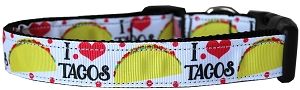 Taco Tuesday Nylon Dog Collar MD