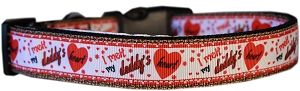 Melt Daddy's Heart Nylon Dog Collar MD Narrow