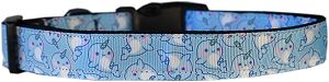 Narwhals Nylon Dog Collar LG