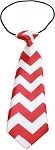 Big Dog Neck Tie Chevron Red