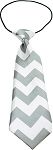 Big Dog Neck Tie Chevron Grey