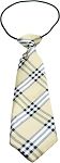 Big Dog Neck Tie Plaid Cream