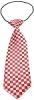 Big Dog Neck Tie Checkered Red