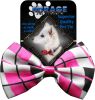 Dog Bow Tie Plaid Pink