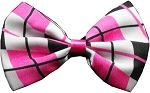 Dog Bow Tie Plaid Pink