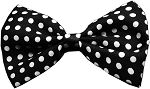 Dog Bow Tie Swiss Dot Black