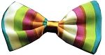 Dog Bow Tie Funky Stripes