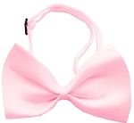 Plain Light Pink Bow Tie