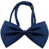 Plain Navy Blue Bow Tie