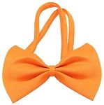 Plain Orange Bow Tie