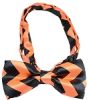 Chevron Orange Bow Tie