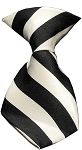 Dog Neck Tie Striped White