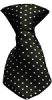 Dog Neck Tie Swiss Dot Black