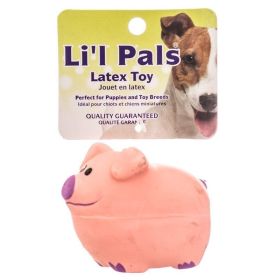 Lil Pals Latex Pig Dog Toy