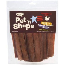 Pet 'n Shape Natural Chik 'n Sweet Potato Strips Dog Treats