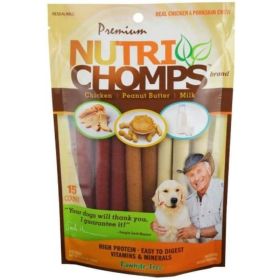 Pork Chomps Premium Nutri Chomps Assorted Flavor Twist