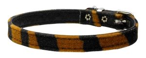 3/8" Plain Animal Print Collar Tiger 14