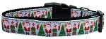 Aqua Santa Nylon Dog Collar XL