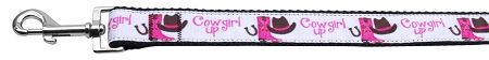 Cowgirl Up Nylon Dog Leash 5/8 inch wide 6ft Long